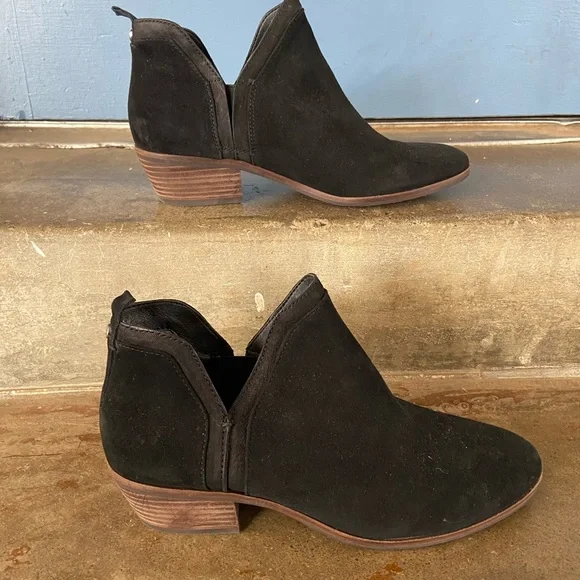 Sam Edelman Black Suede Ankle Boots - Picture 2 of 9